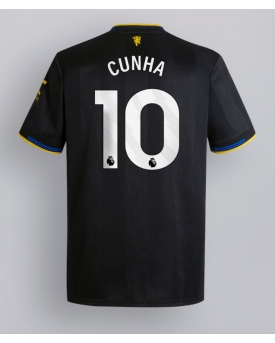 Manchester United Matheus Cunha #10 Maglia Gara Terza Repliche 2025-26 Maniche Corte